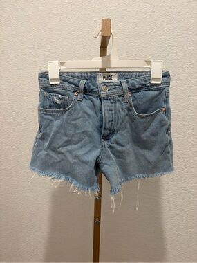 PAIGE Light Blue Denim Cutoff Shorts size 23